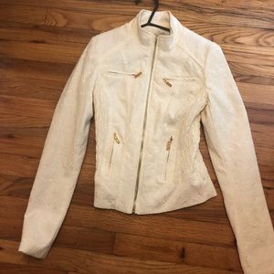 Guess patterned zip up jacket